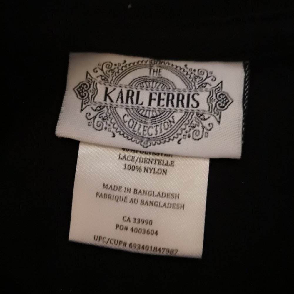 Karl Ferris Ladies Size Small Black Lace Trimmed Jimi Hendrix T-shirt - Picture 3 of 8